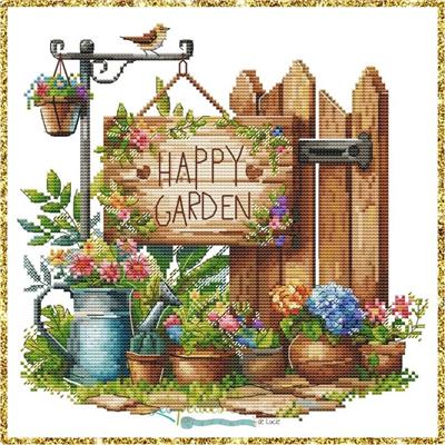 Cross Stitch Patterns, Happy garden by Les Petites Croix De Lucie