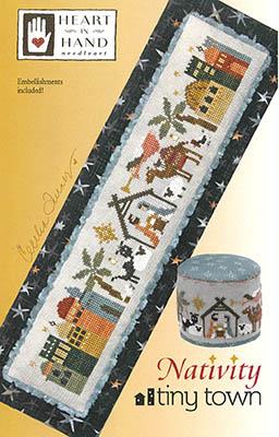 Cross Stitch Patterns, Nativity Tiny Town (w/emb) by Heart in Hand Needleart