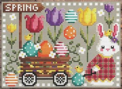 Cross Stitch Patterns, Egg Wagon by Shannon Christine Designs