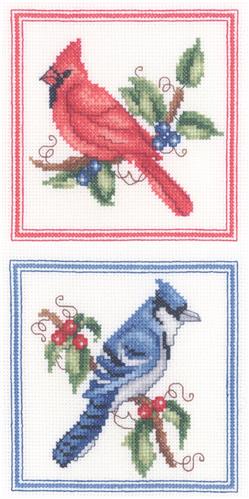 Cross Stitch Patterns, Songbird Duo by Imaginating