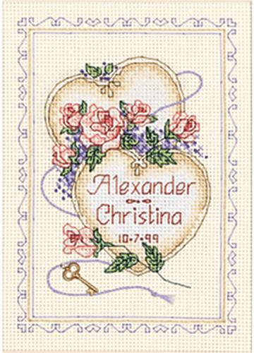 Cross Stitch Kits, United Hearts Record by Dimensions