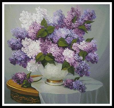 Cross Stitch Patterns, Lilac Romance by Artecy Cross Stitch