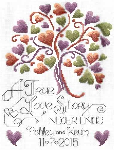 Cross Stitch Kits, Love Story by Imaginating