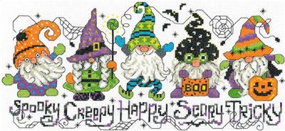 Cross Stitch Patterns, Halloween Gnomes by Imaginating