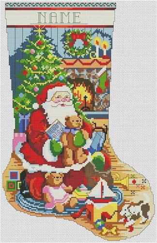 Cozy Christmas Stocking - Cross Stitch Kit
