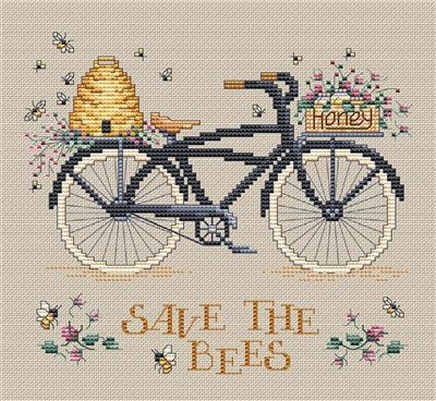 Cross Stitch Patterns, Save the Bees by Sue Hillis Designs