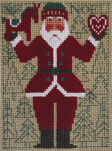 santaロストラータ45本セット 2024 Schooler Santa | Cross Stitch Pattern