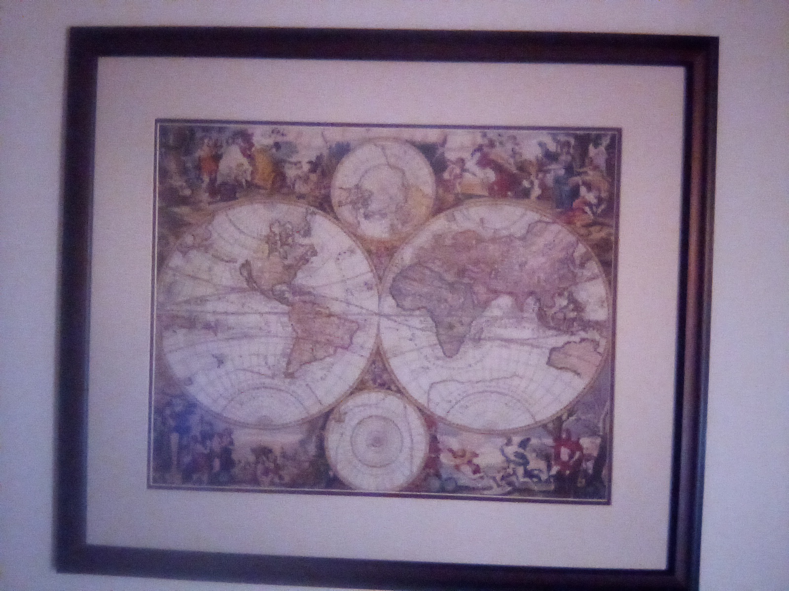 Old World Map  Cross Stitch Pattern