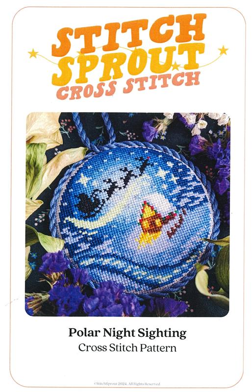 "Polar Night Sighting" Cross Stitch Pattern