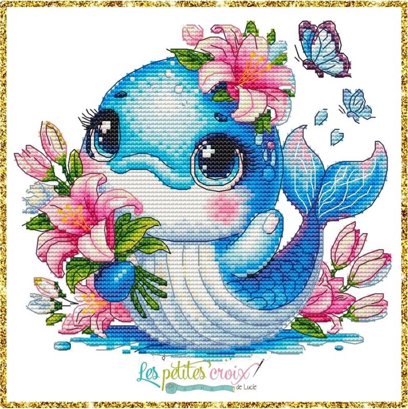 Animal serie : Dolphin | Cross Stitch Pattern