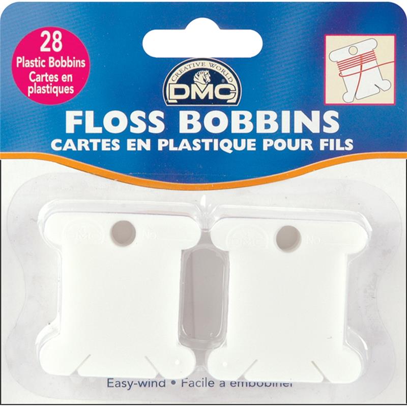 Plastic Floss Bobbins 28 package Cross Stitch Item