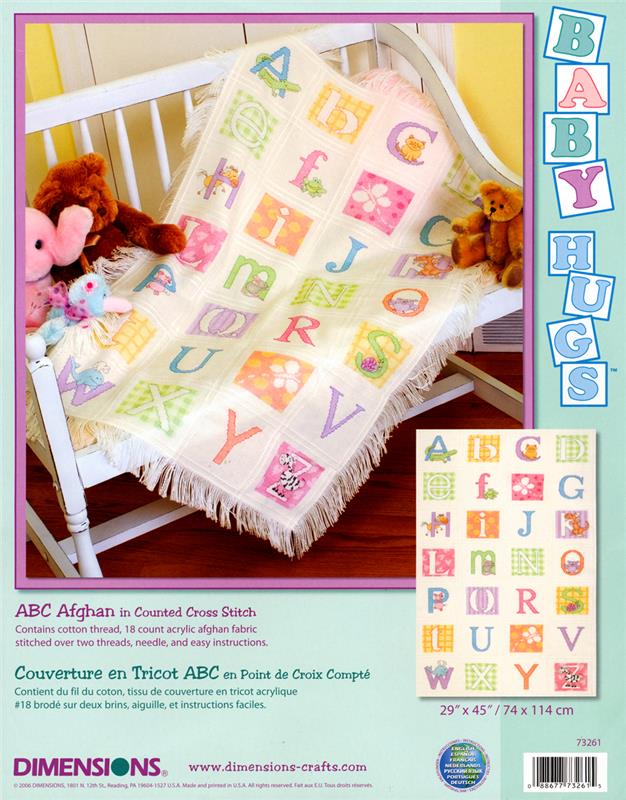 ABC Afghan Counted Cross Stitch Kit (cross stitch kit)