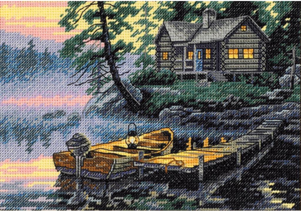 Morning Lake (cross stitch kit)