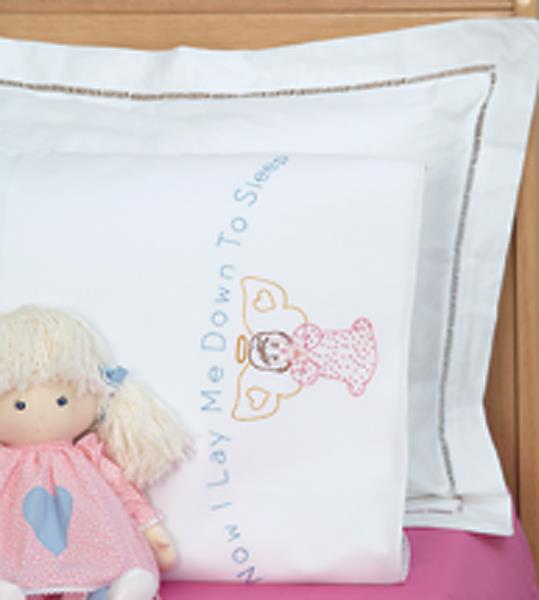 Angel Pillowcase (stamped cross stitch)
