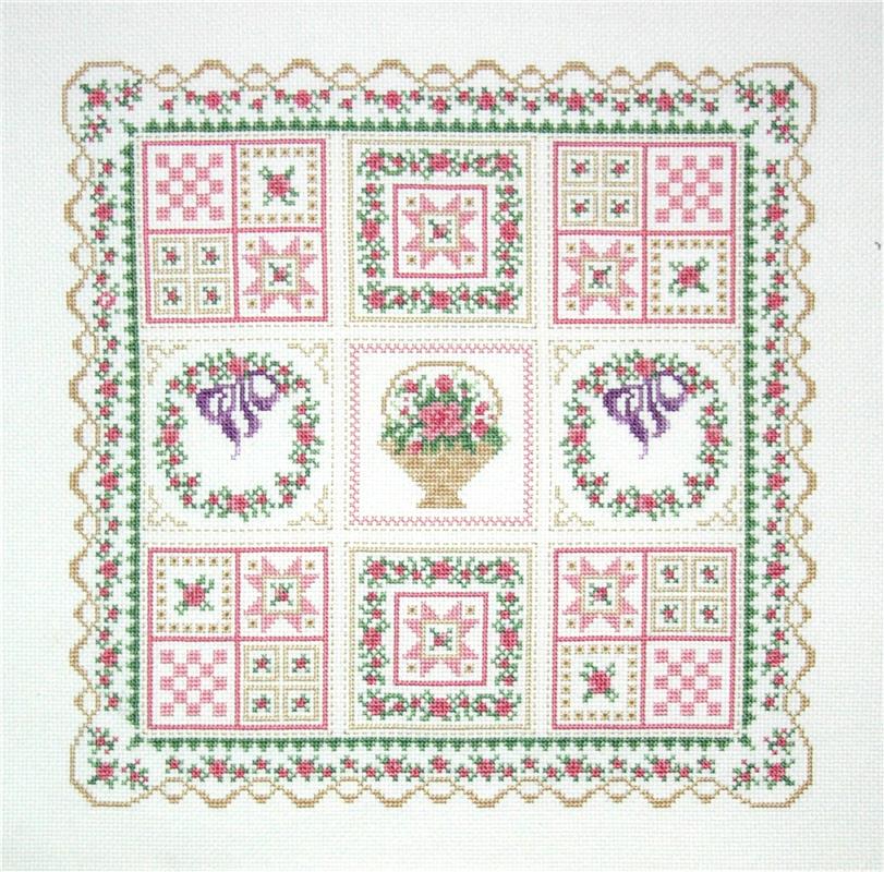 "Rose Garland Quilt Sampler" by Imaginating