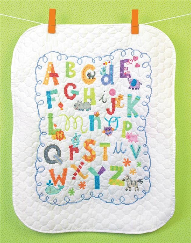 Alphabet Quilt (stamped cross stitch kit)