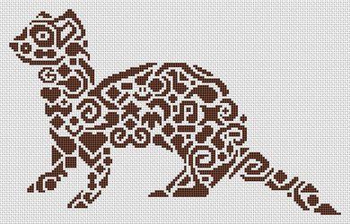 Ferret Cross Stitch Pattern 'the Longest Boi' Cross Stitch Pattern Funny  Cross Stitch Patterns Pet Ferret Cross Stitch 
