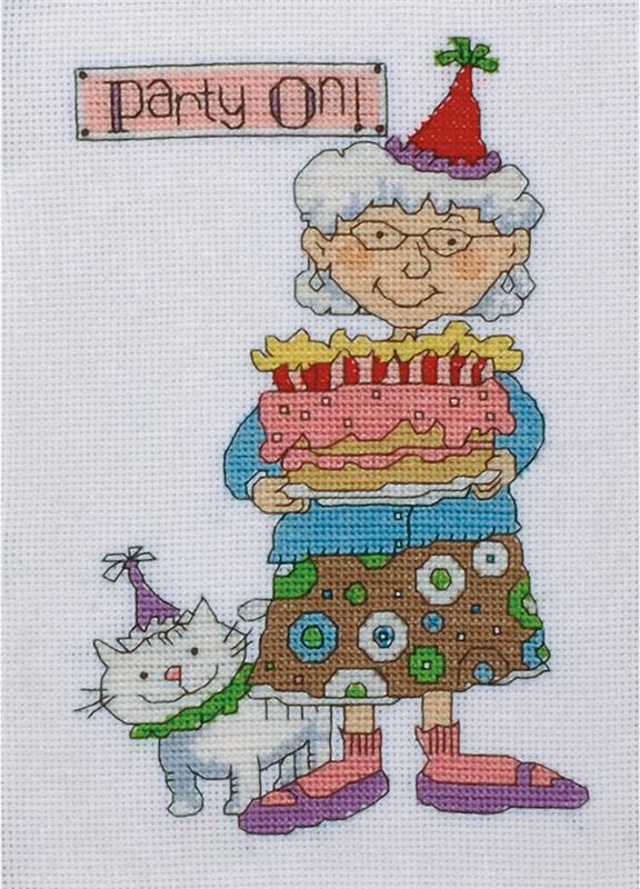 "Party On" Cross Stitch Kit