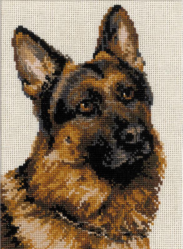 "German Shepherd" Cross Stitch Kit