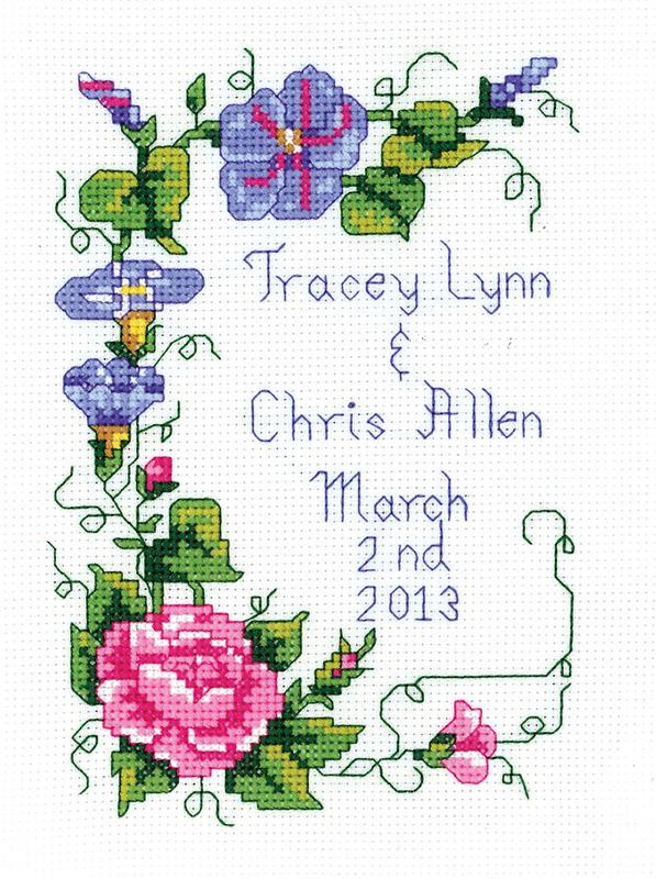 "Wedding Floral" Cross Stitch Kit