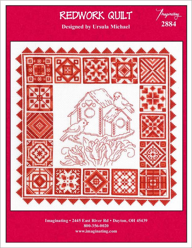 "Redwork Quilt" Cross Stitch Pattern
