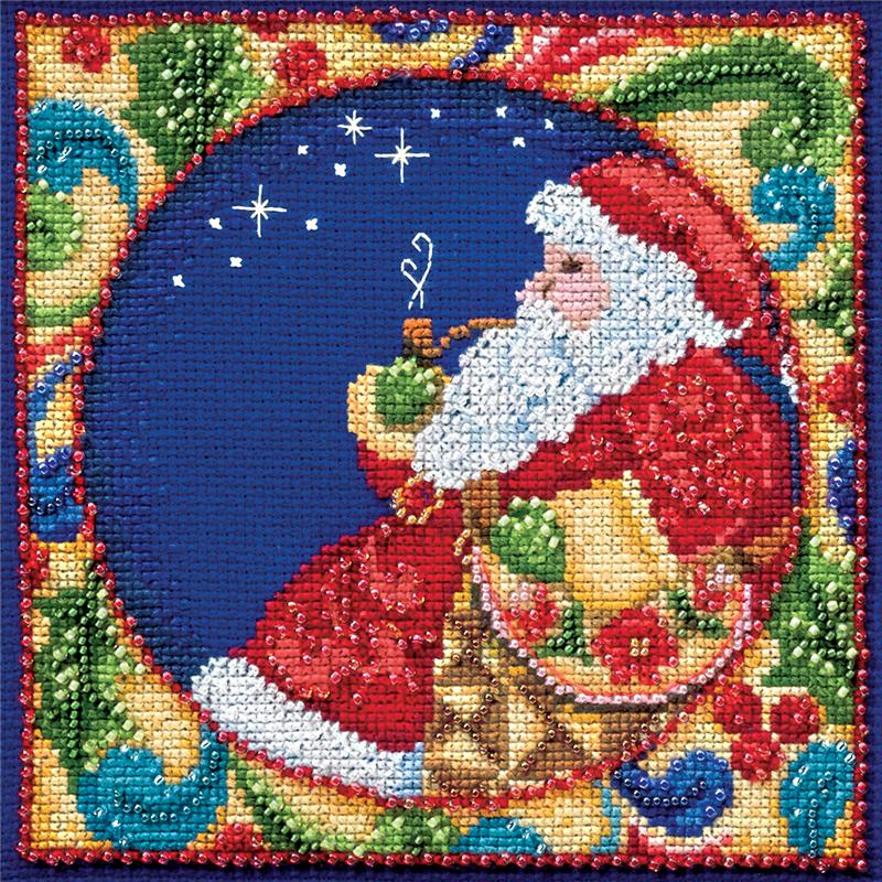 jim shore blue quilt santa