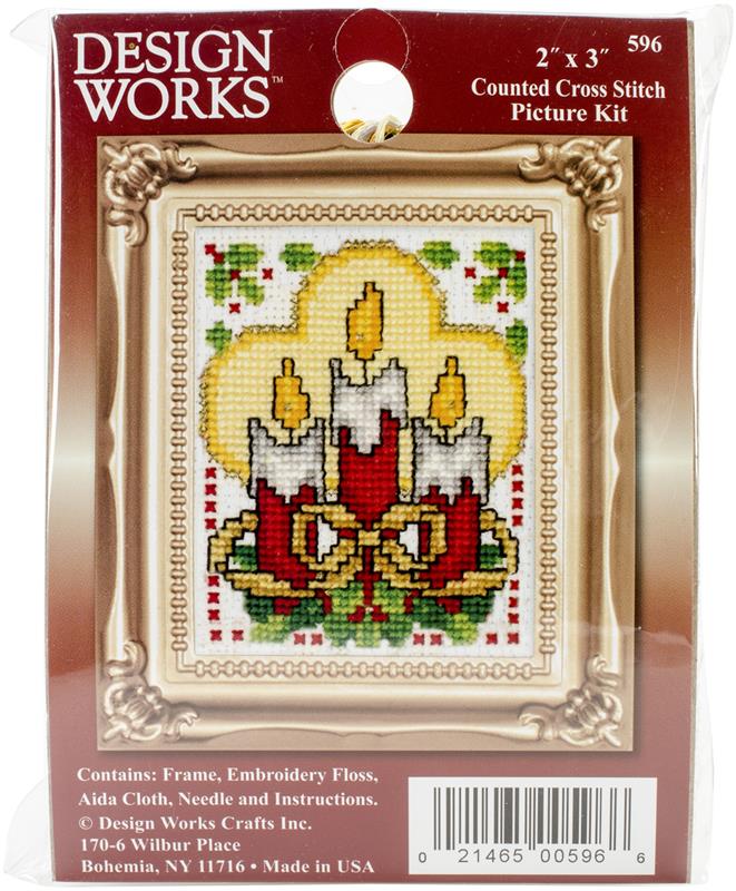 "Candles Ornament" Cross Stitch Kit