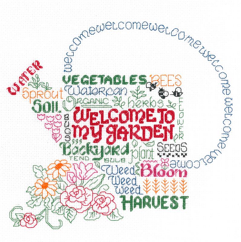 "Let's Garden" | Cross Stitch Pattern