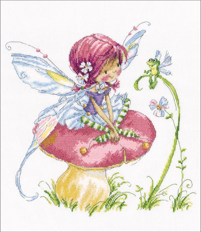 Forest fairy counted cross stitch kit 1375 x 1375 14 count