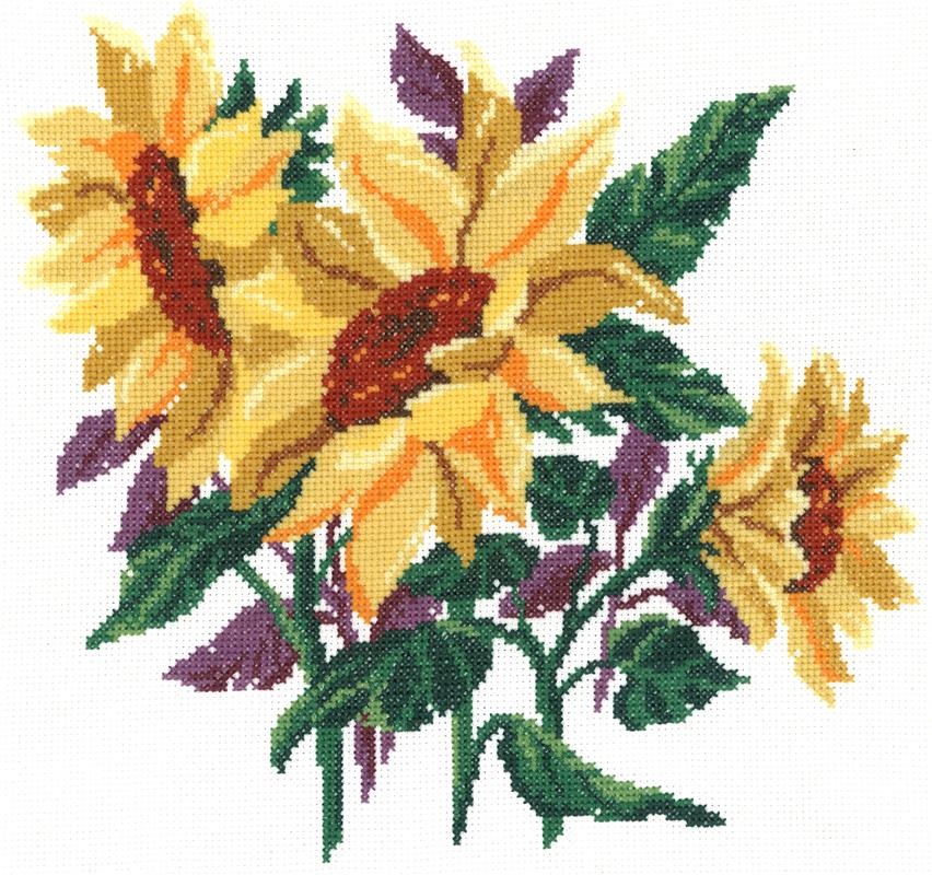 Sunflower Three Cross Stitch Pattern