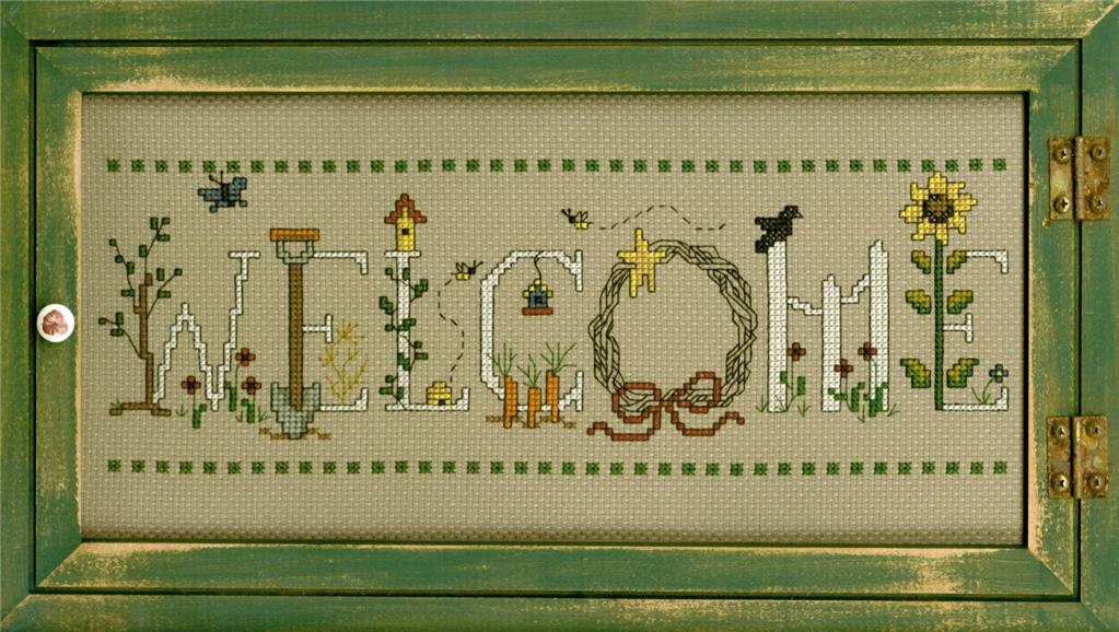 Gardening Welcome | Cross Stitch Kit at Everything Cross Stitch