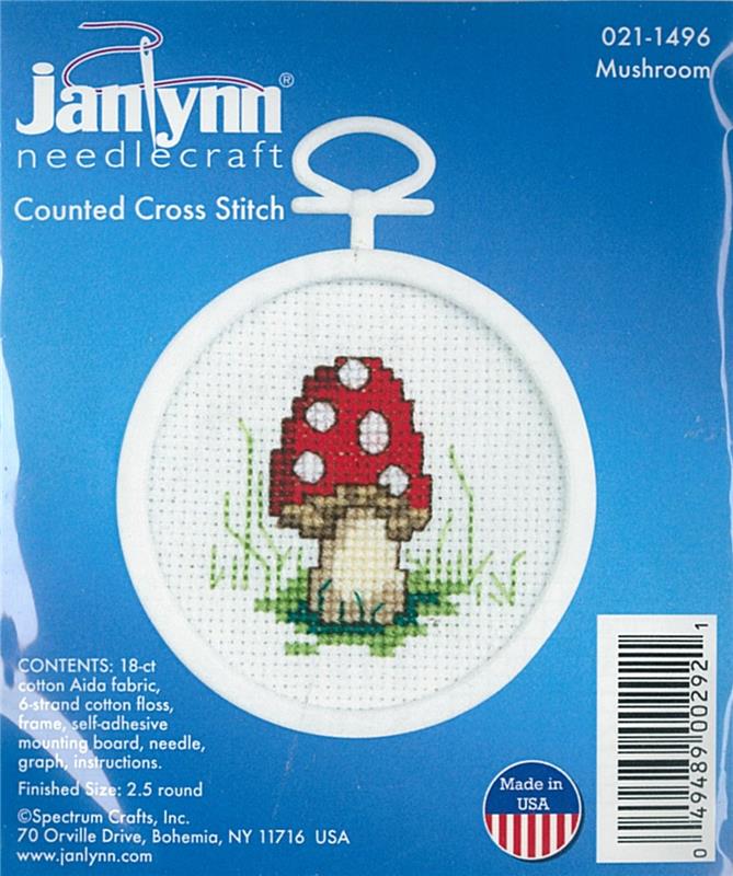 "Mushroom Mini" Cross Stitch Kit