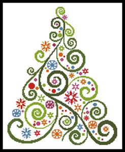 CROSS STITCH CHART 20 CHRISTMAS TREE DECORATION MOTIF CHARTS XMAS DESIGNS 