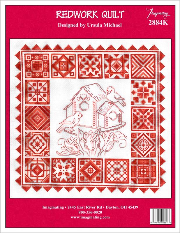 "Redwork Quilt" Cross Stitch Kit