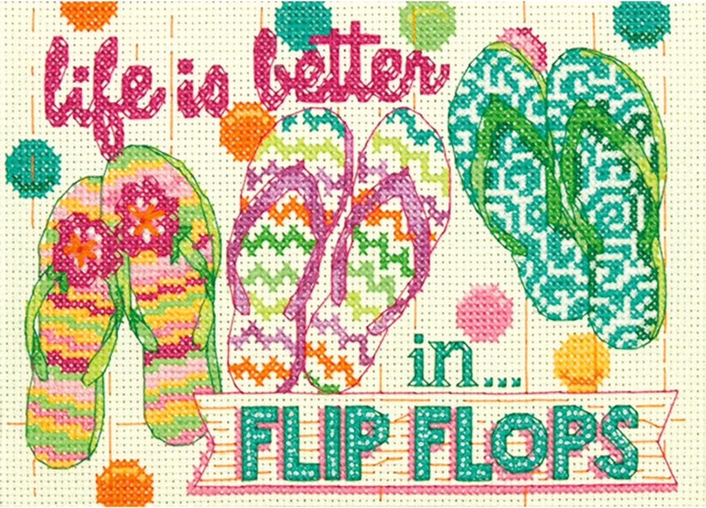 stitch flip flops