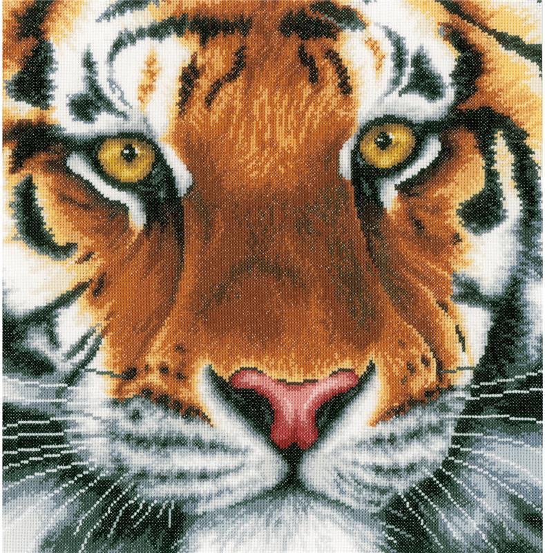 "Tiger" Cross Stitch Kit at Everything Cross Stitch