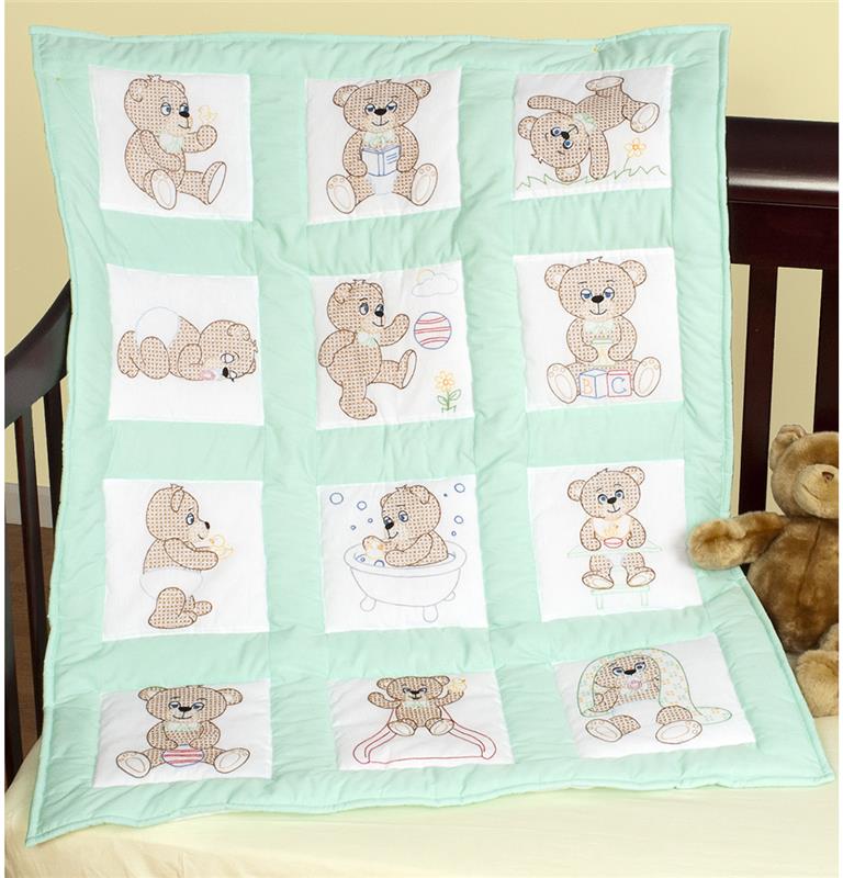 "Teddy Bears (Quilt Blocks)" Cross Stitch Item