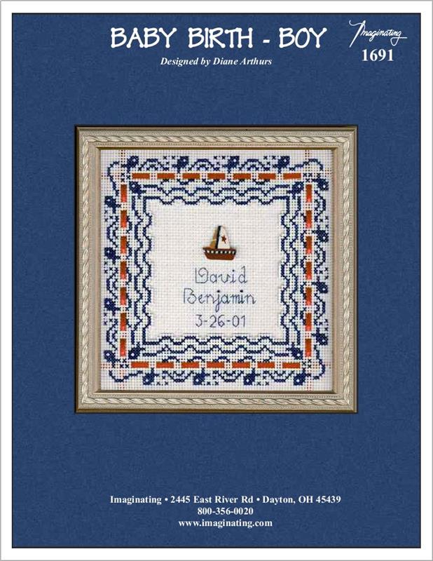 "Baby Birth Boy" Cross Stitch Pattern