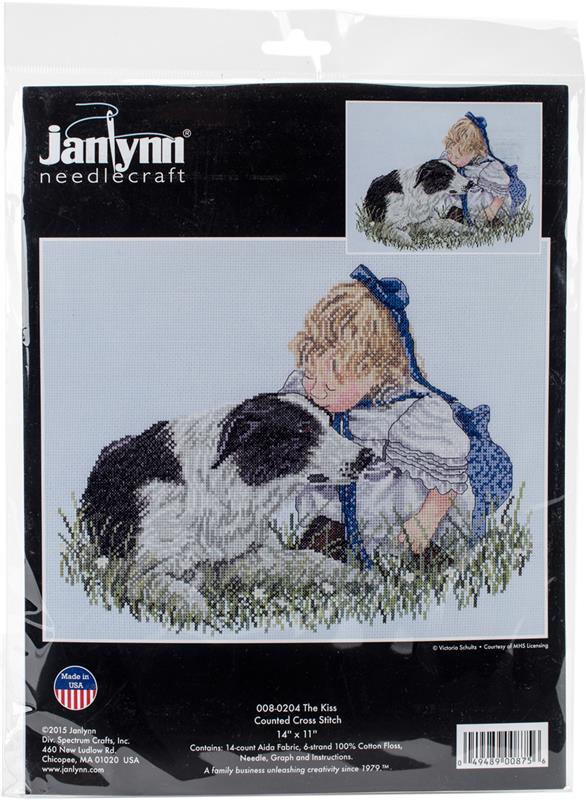"The Kiss" Cross Stitch Kit