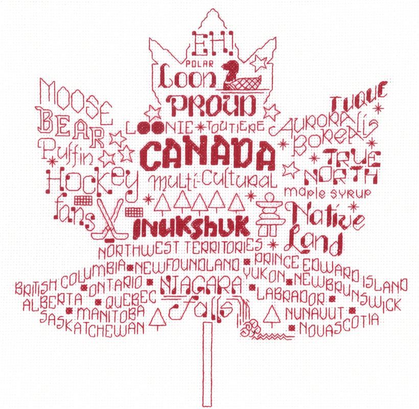 "Let's Visit Canada" Cross Stitch Pattern