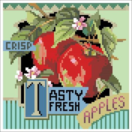 Tasty Fresh Apples | Cross Stitch Pattern