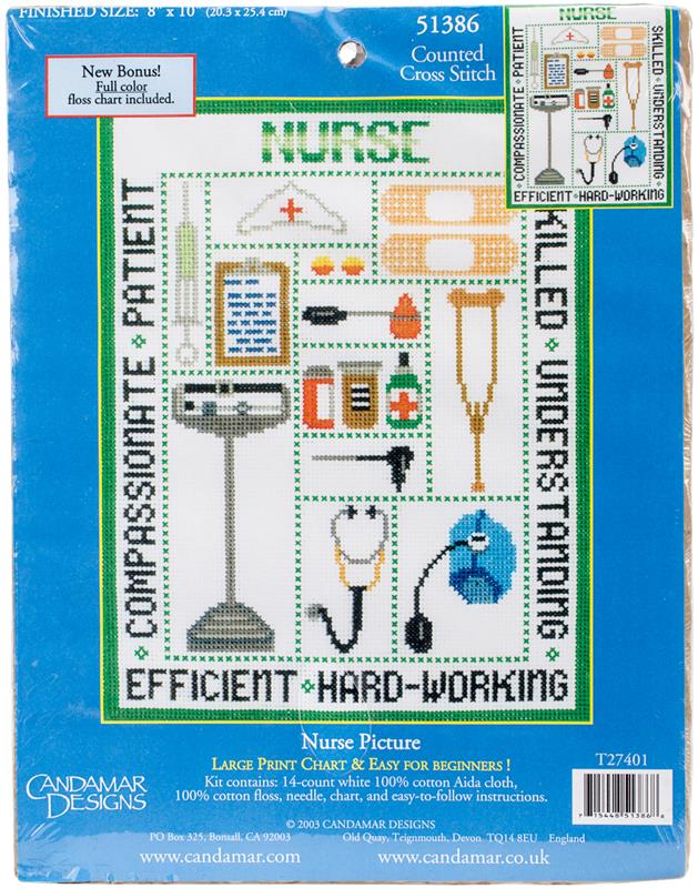 "Nurse Sampler" Cross Stitch Kit