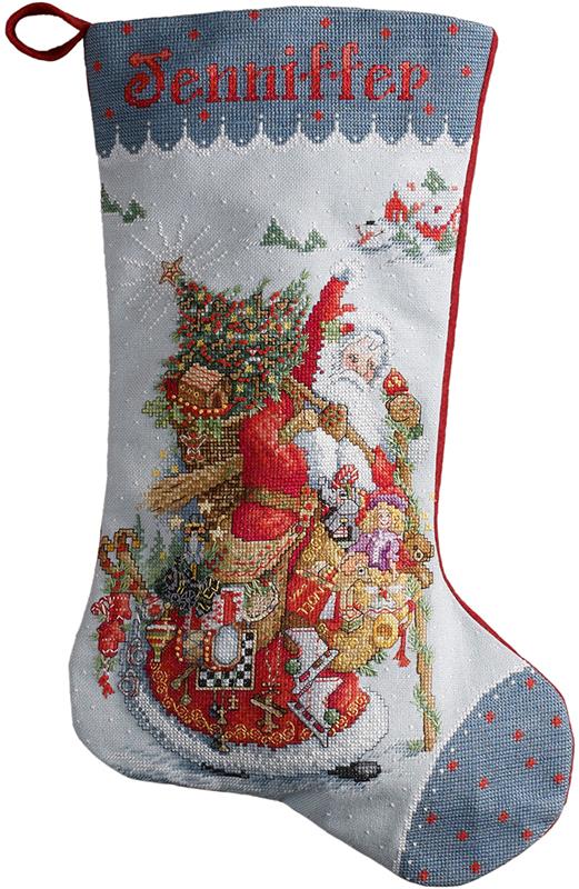 "Old World Santa" Cross Stitch Kit