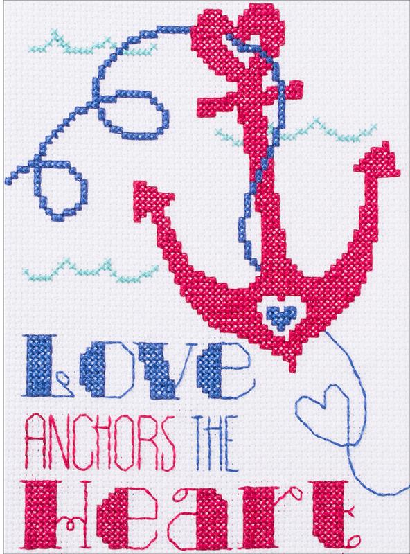 "Love Anchors" Cross Stitch Kit
