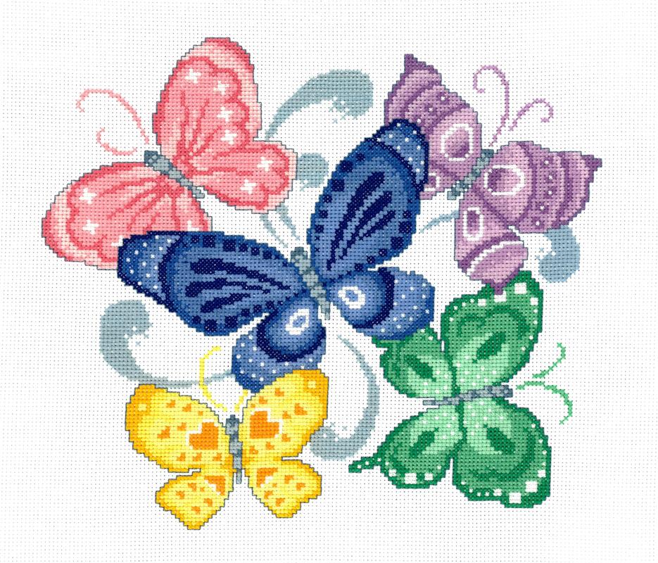 "Spring Butterflies" Cross Stitch Kit