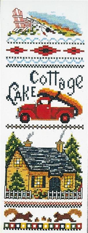 Lake Cottage Counted Cross Stitch Kit"