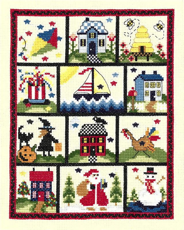 "Four Seasons" | Cross Stitch Kit