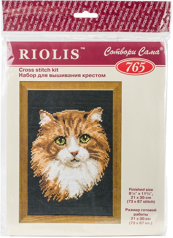 Red Cat Counted Cross Stitch Kit-8.25X12 10 Count