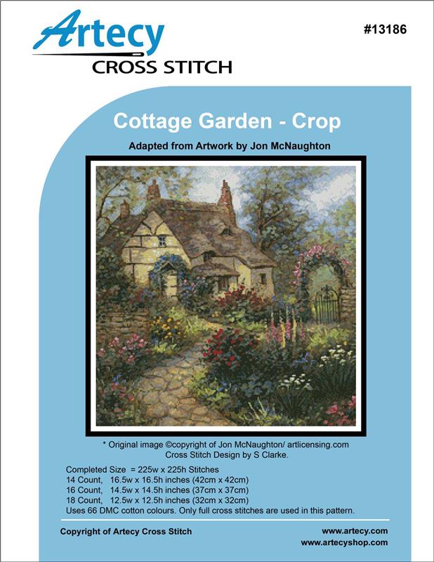 "Cottage Garden (Crop)" Cross Stitch Pattern