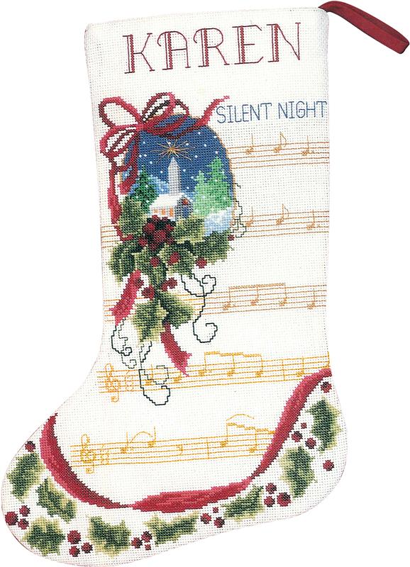 Christmas Sparkle Opalescent Aida Cloth – Easy Stitch